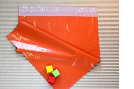 Oranžová plastová obálka 350x450, 55my - 4,-Kč/ks