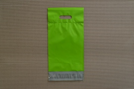 Zelená plastová obálka s uchem 200x350+50mm
