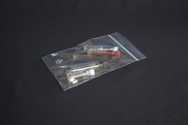 ZIP sáček 80x120mm 40my se závěsným otvorem