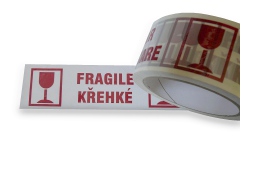 Lepící páska KŘEHKÉ FRAGILE šíře 48mm, délka 66m