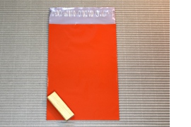 AKCE! Oranžová plastová obálka 175x255, 55mys - 1,00Kč/ks